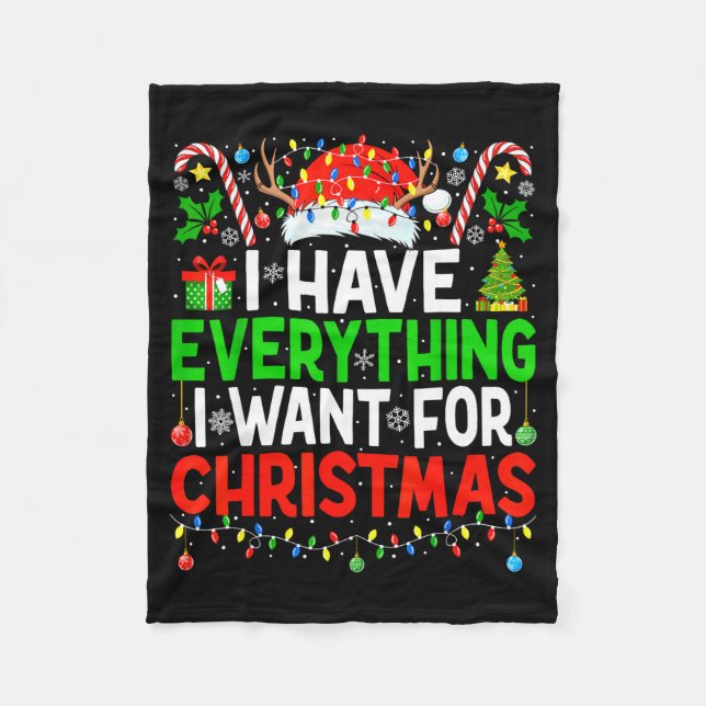 Couverture Polaire I Have Everything I Need Couples Pajamas Christmas (Devant)