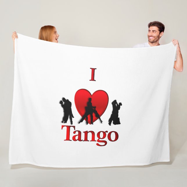 Couverture Polaire I Heart Tango (En situation)