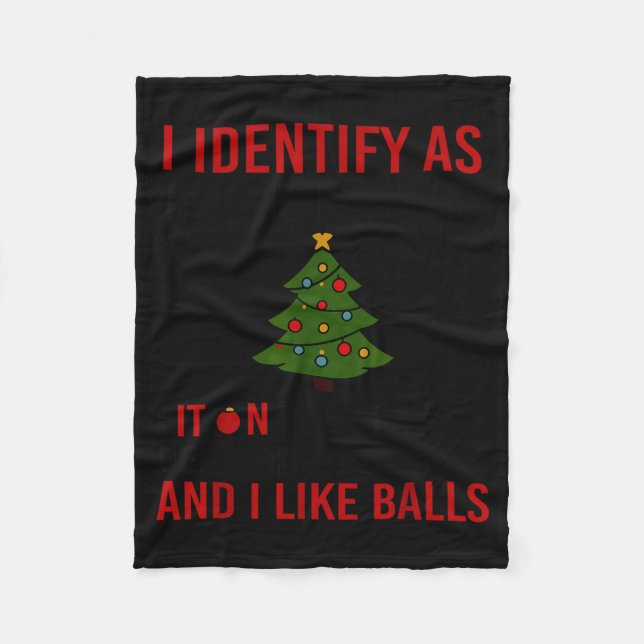 Couverture Polaire I Identify As A Christmas Tree Lot On The Outside  (Devant)
