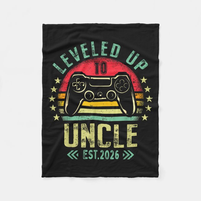 Couverture Polaire I Leveled Up To Uncle 2026 Promoted To Uncle Level (Devant)