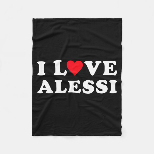 Couverture Polaire I Love Alessi Matching Girlfriend &amp; Boyfriend  (Devant)