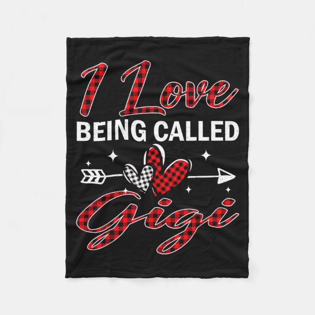 Couverture Polaire I Love Being Called Gigi Xmas Christmas Family  (Devant)