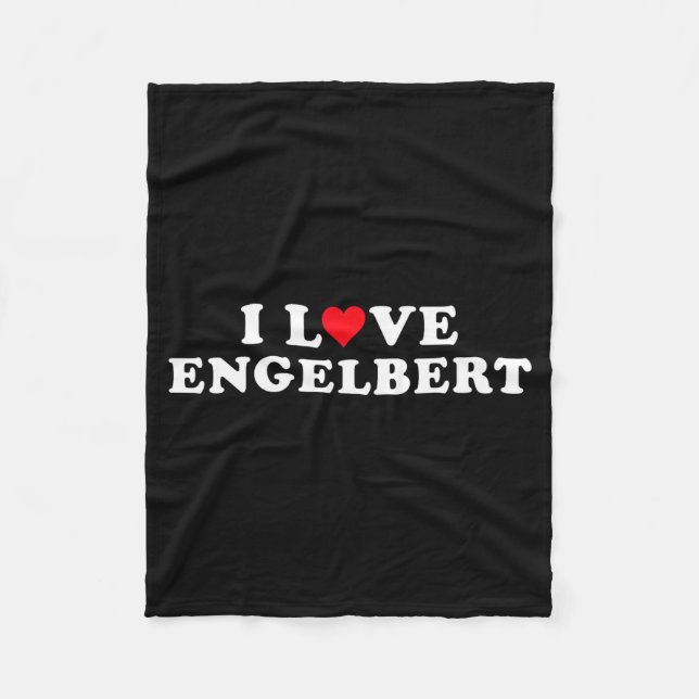 Couverture Polaire I Love Engelbert Girlfriend &amp; Boyfriend Engelb (Devant)