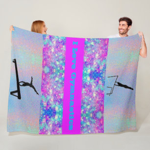 Couverture Polaire I Love Gymnastique Filles Fleece Blanket