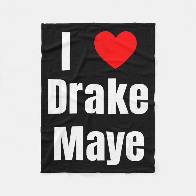 Couverture Polaire I Love Maye Qb Football Fan  (Devant)