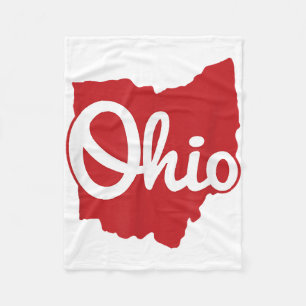 Couverture Polaire I love My Ohio Home Script Ohio