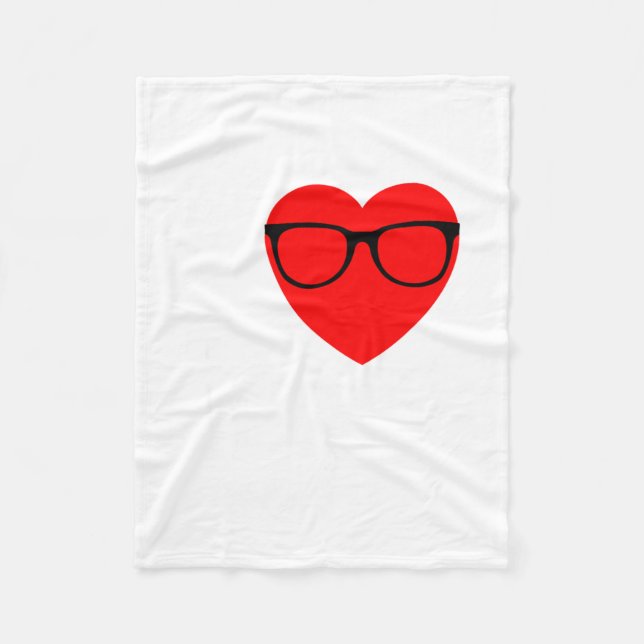 Couverture Polaire I Love Nerds Gles Funny Heart Valentines Gift Men  (Devant)