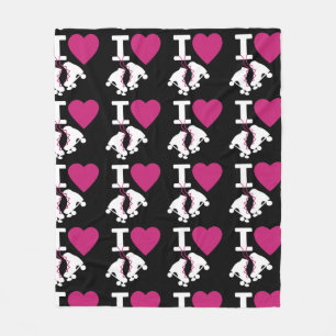 Couverture Polaire I Love Roller Skating