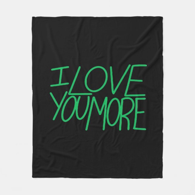 Couverture Polaire I Love You More Refined Aesthetic  (Devant)