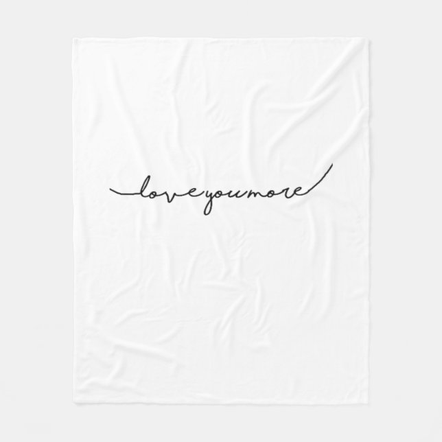 Couverture Polaire I Love You More Soft Romantic Aesthetic  (Devant)