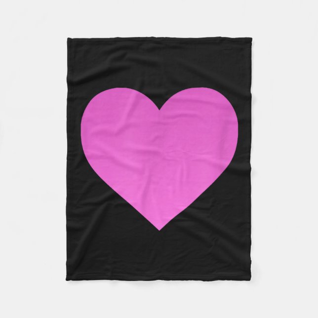 Couverture Polaire I Love You Nk Purple Heart Valentine's Day Emotico (Devant)