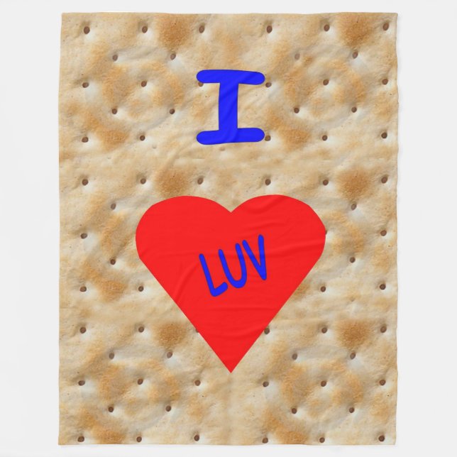 COUVERTURE POLAIRE I LUV CRACKERS (Devant)