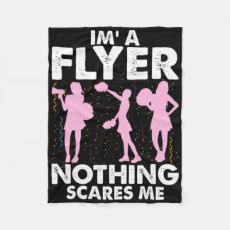 Couverture Polaire I’m A Flyer Nothing Scares Me Cheer Cheerleading C