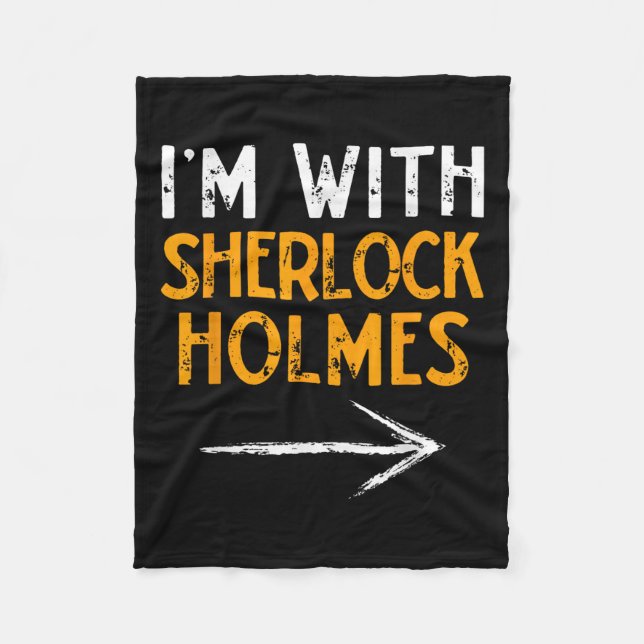 Couverture Polaire I’m With Sherlock Holmes Halloween Matching Couple (Devant)