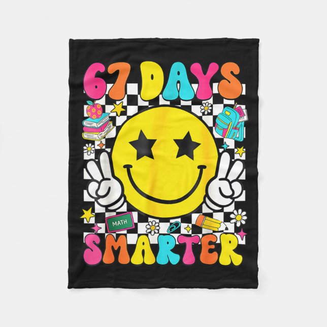 Couverture Polaire I Survived 67 Days Of School Funny 67 Meme Teacher (Devant)