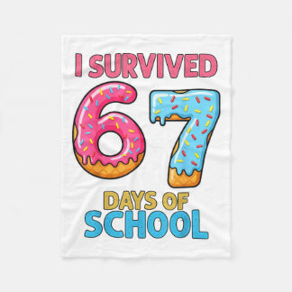 Couverture Polaire I Survived 67 Days Of School Ice Cream Six Seven T