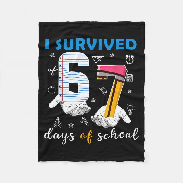 Couverture Polaire I Survived 67 Six Seven Days Of School Teacher Han (Devant)