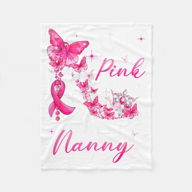 Couverture Polaire I Wear Nk For My Nanny Breast Cancer Ribbon Suprt  (Devant)