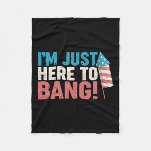 Couverture Polaire Ici À Bang Chemise 4 juillet Feu De Travail Patrio