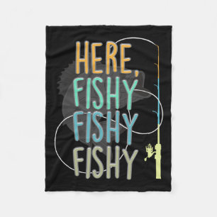 Couverture Polaire Ici Pêcheur Pêcheur Pêcheur Rod Pêche Poisson Sayi