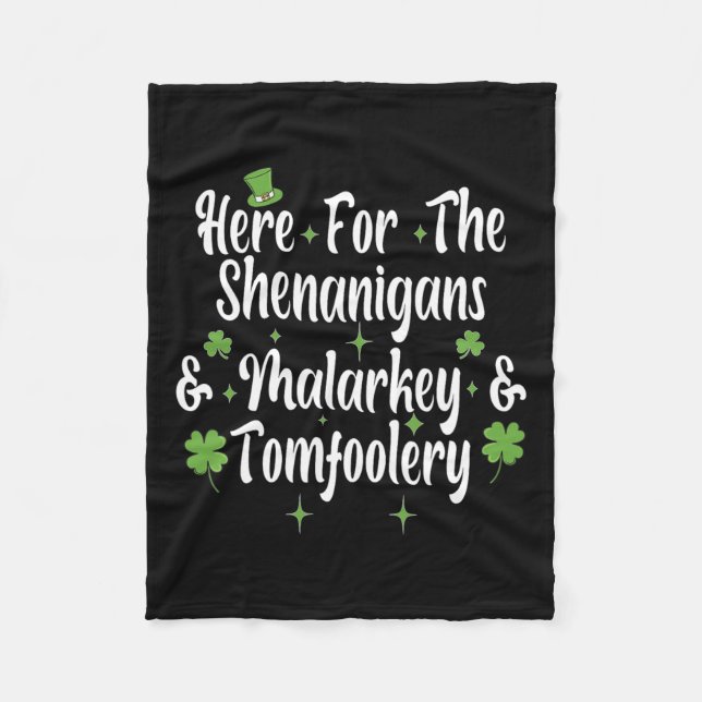 Couverture Polaire Ici Pour Les Shenanigans Malarkey Et Tomfoolery F (Devant)