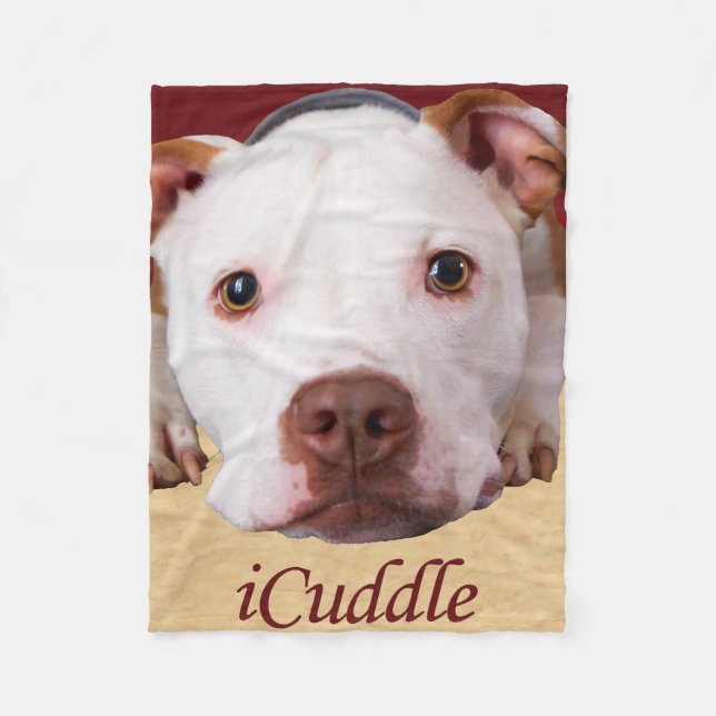 Couverture Polaire iCuddle Pitbull (Devant)