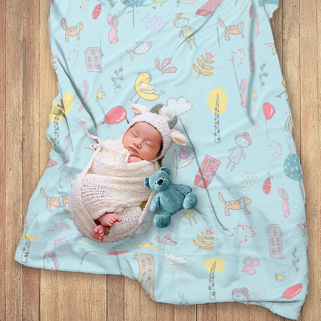 Couverture Polaire ID360 de l'ensemble mignon tiré à la main (Créateur téléchargé)