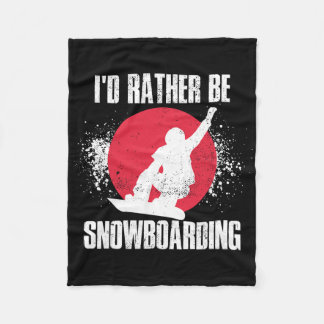 Couverture Polaire Id Plutôt Que De Faire Du Snowboard