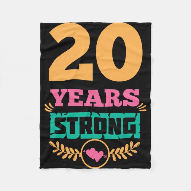 Couverture Polaire Idée cadeau du 20e anniversaire Vingt ans T-s fort (Devant)