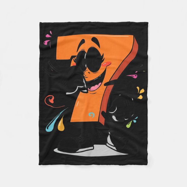 Couverture Polaire Idée de tenue Halloween Sick Seven 67 Meme Brainro (Devant)