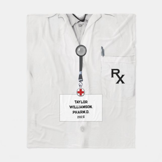 Couverture Polaire Idées Cadeau personnalisé pour pharmacien (Devant)