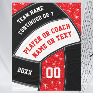 Couverture Polaire Idées cadeaux de volleyball pour la nuit senior, v