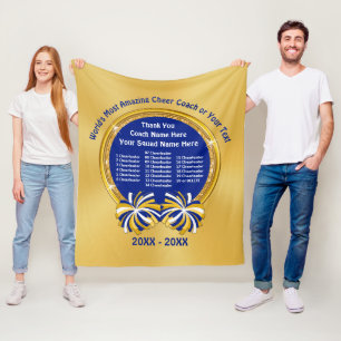 Couverture Polaire Idées Cheerleading de cadeau d'entraîneur, TOUTE