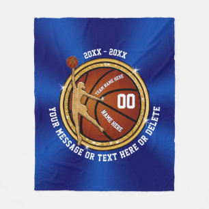 Couverture Polaire Idées supérieures de cadeau de basket-ball de nu