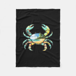 Couverture Polaire If Crabby Return to the Beach Funny Summer
