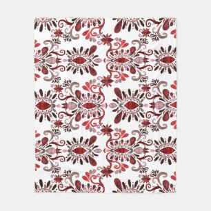 Couverture Polaire Ikat Aquarelle : Tribal Ethnic Seamless.