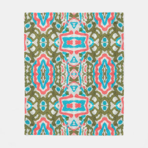 Couverture Polaire Ikat Ethnic Abstract Pattern. Shaman Pattern. Peni
