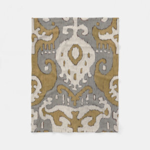 Couverture Polaire Ikat ocre II