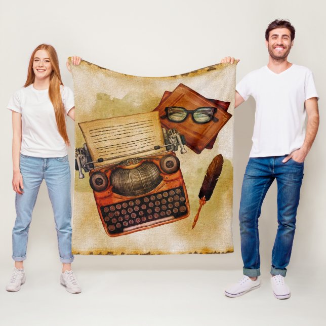 Couverture Polaire Il Est Écrit Vintage (En situation)