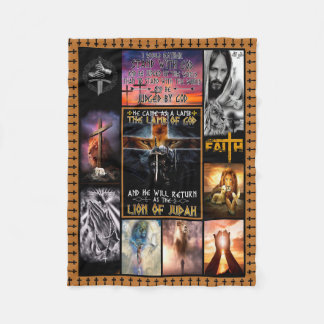 Couverture Polaire Il Est Venu Comme Agneau L'Agneau De Dieu Lion De 