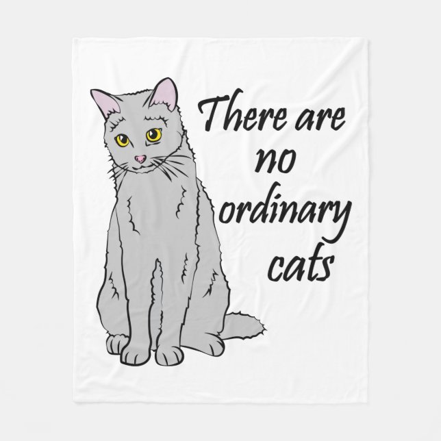 Couverture Polaire Il N'Y A Pas De Chats Ordinaires (Devant)