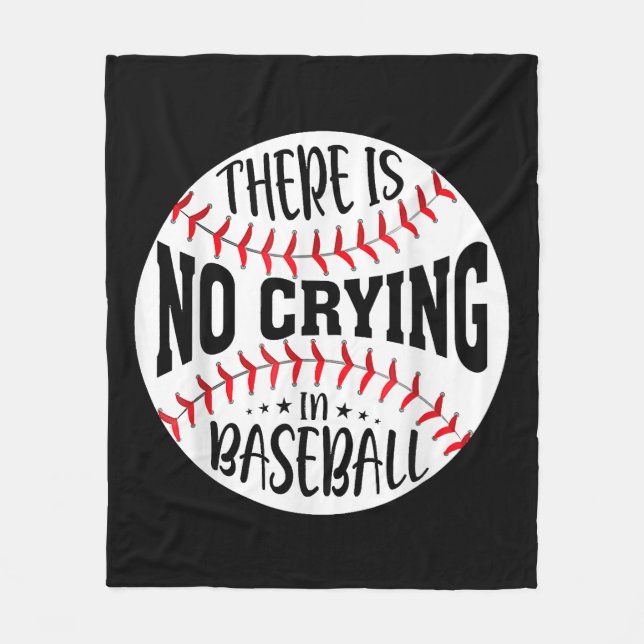 Couverture Polaire Il n'y a pas de larmes au baseball  (Devant)