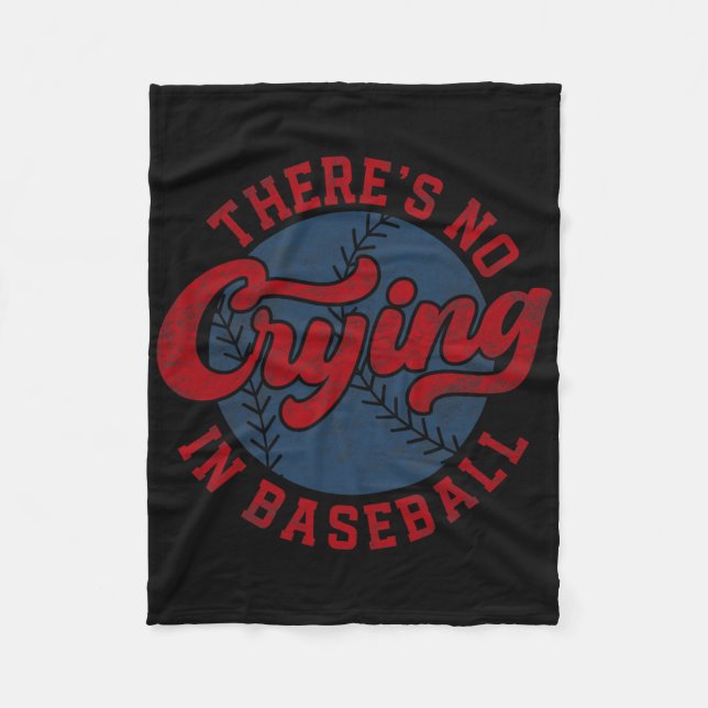 Couverture Polaire Il N'Y A Pas De Pleurage Dans Baseball Funny Jeu B (Devant)
