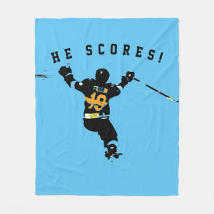 Couverture Polaire Il Scores ! - Joueur de hockey sur glace