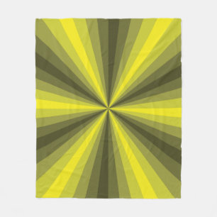 Couverture Polaire Illusion optique Blanche polaire jaune