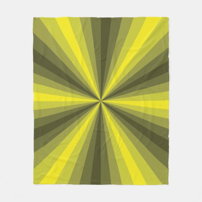Couverture Polaire Illusion optique Blanche polaire jaune (Devant)