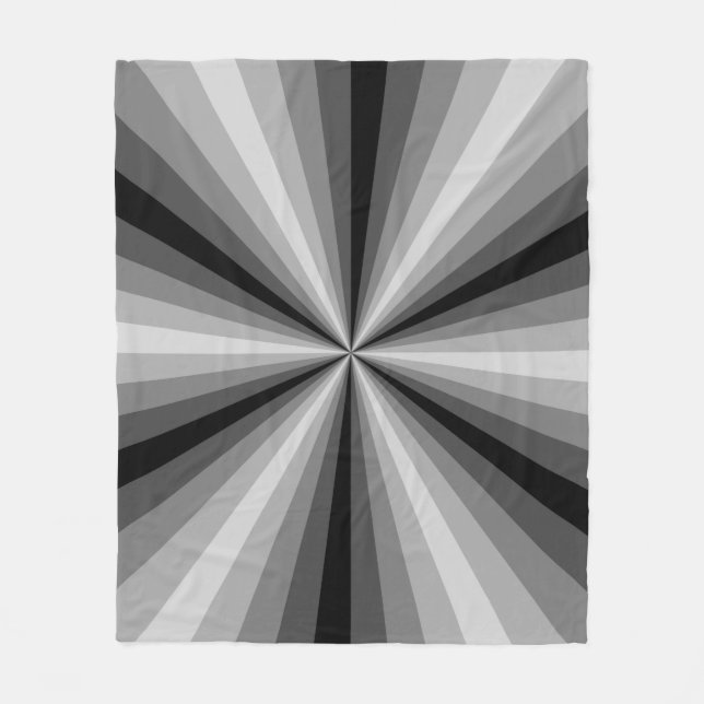 Couverture Polaire Illusion optique Blanche polaire noire (Devant)