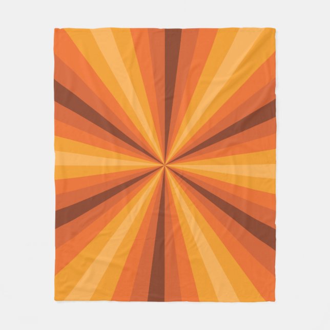 Couverture Polaire Illusion optique Blanche polaire orange (Devant)