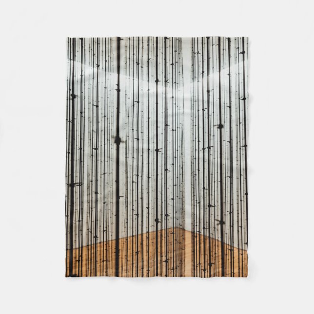 Couverture Polaire Illustration Brown et noire (Devant)