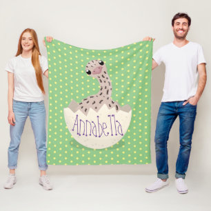 Couverture Polaire Illustration d'autruche pour bébé à couver mignon